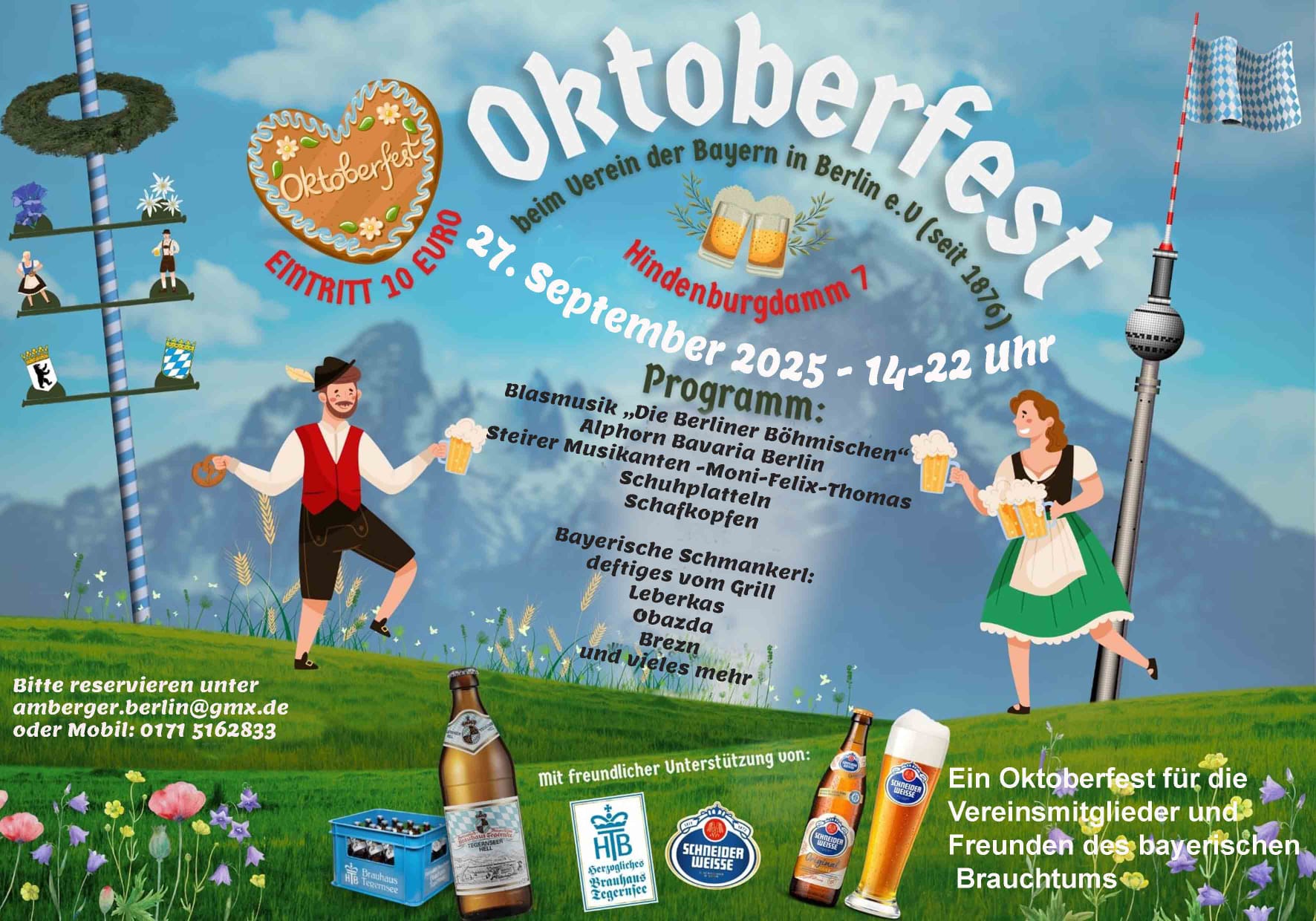 Oktoberfest im Verein der Bayern Berlin 2025